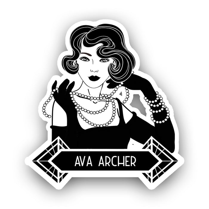 Die Cut Character Sticker - Ava