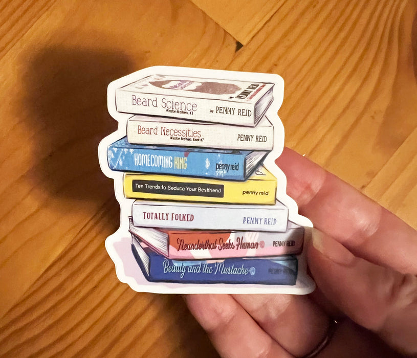 Penny Reid Neat Stuff: Bookstack sticker