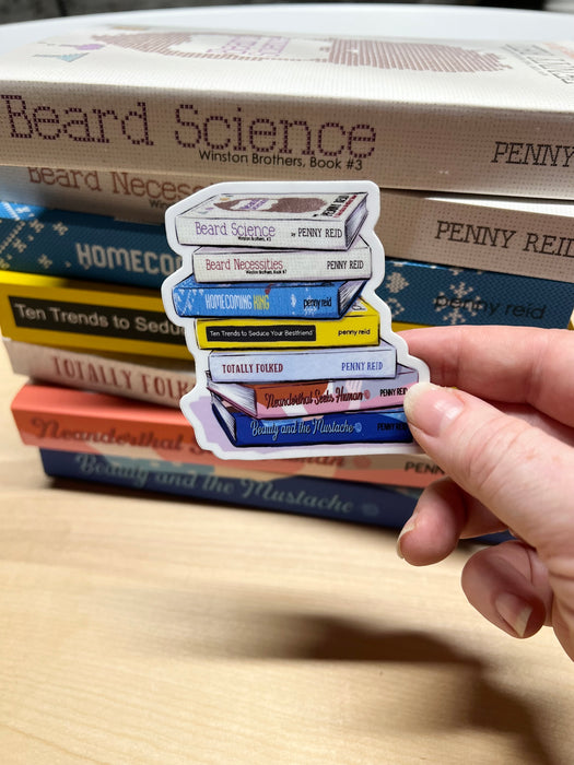 Penny Reid Neat Stuff: Bookstack sticker