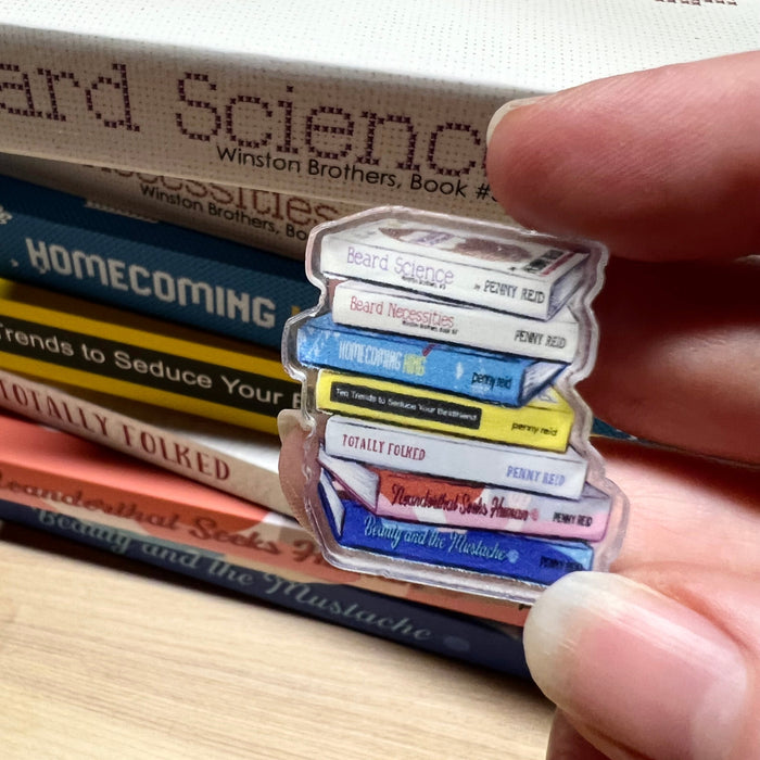 Penny Reid Neat Stuff: Bookstack pin